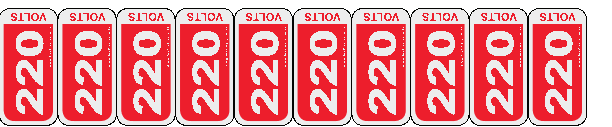 Kit 220 V - 10 peças - arte do modelo 161
