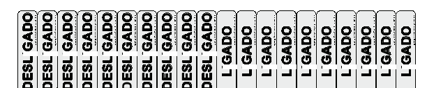 Kit Ligado e Desligado - 20 peças - arte do modelo 166