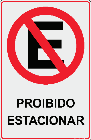 Proibido Estacionar - arte do modelo 251