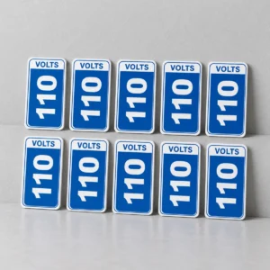 Kit 110 V - 10 peças — placa PVC em perspectiva, sem furos